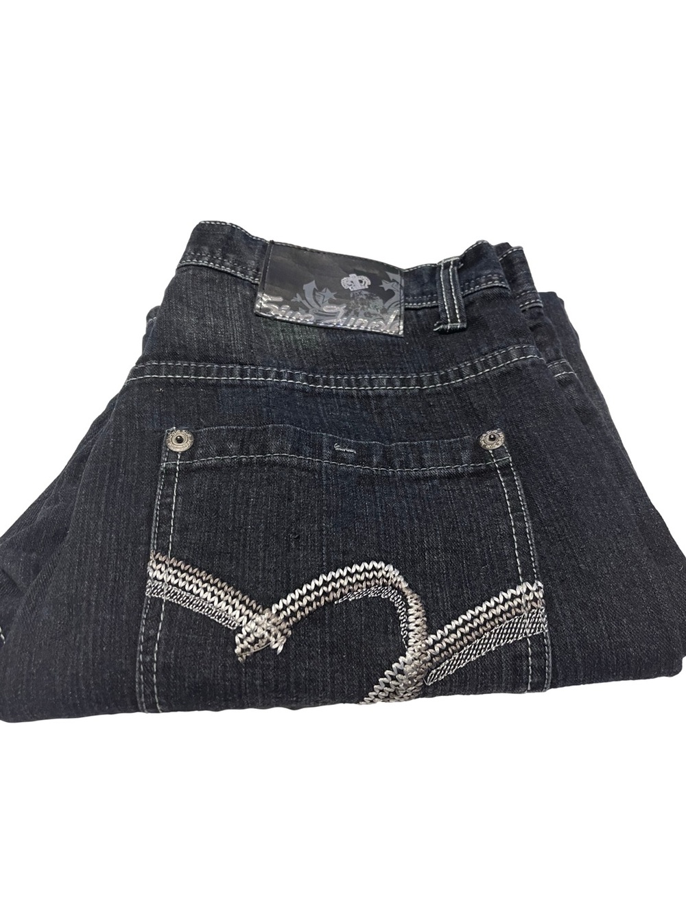 5ive Jungle & Co Baggy Classic Straight Leg Men's Jeans - Black Sz 36x33 EXC - Picture 6 of 8